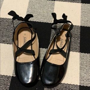 FabKids Patent Leather Ballet Flats with Bow